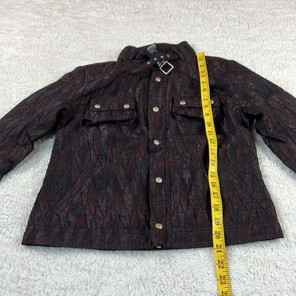 Custo Barcelona Minibar mock neck mettalic moto jacket, NWT size 38 or small - Picture 4 of 12